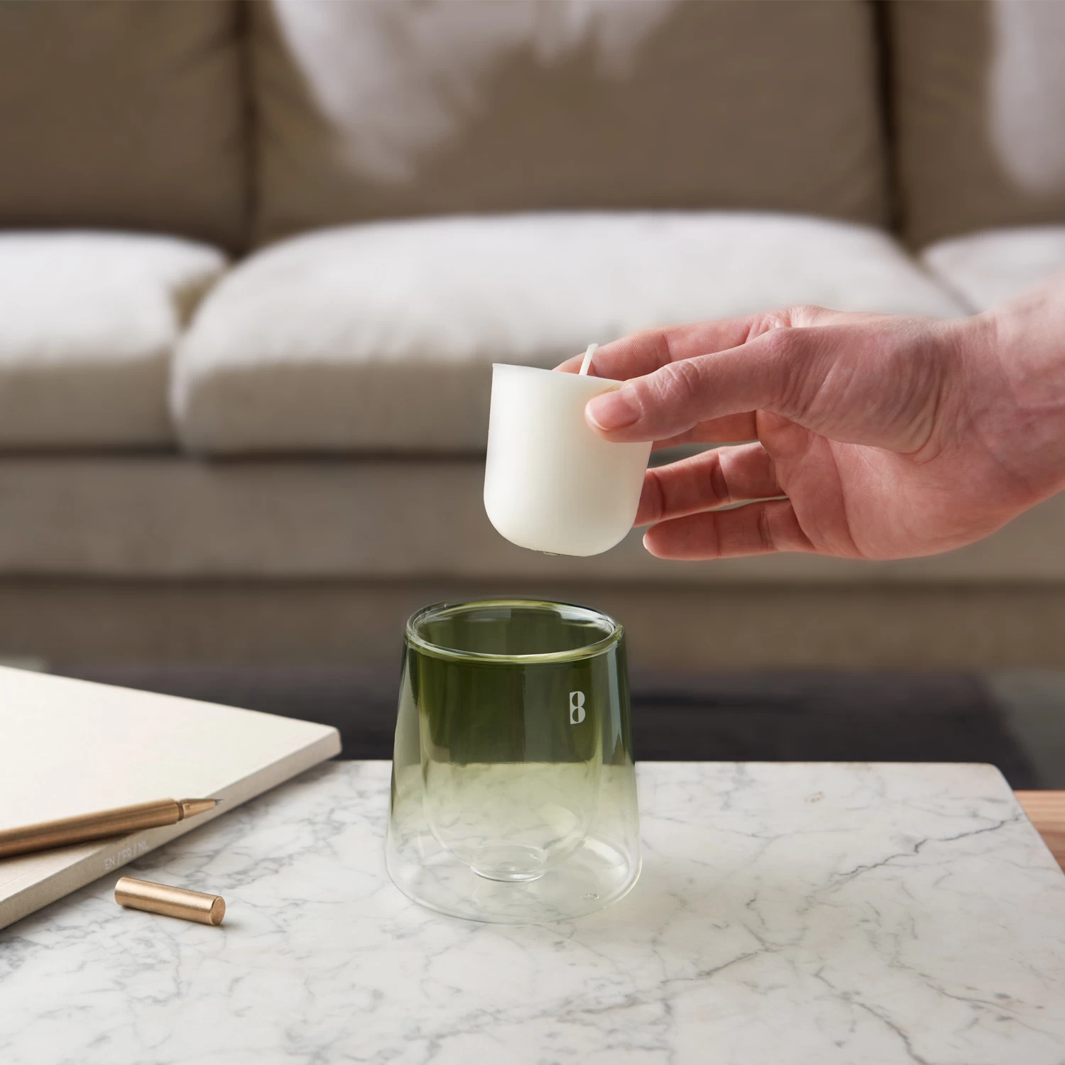 Bolsius Navulling Clean Light Pack 2 Gardenia / Fig 5 Bolsius Navulling Clean Light Pack 2 Gardenia / Fig - Afbeelding 5