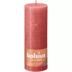 Bolsius Stompkaars Rustiek 19 X 6,8 Cm Blossom Pink