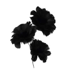 Verenbloemen 3 Op Steel Zwart 75cm