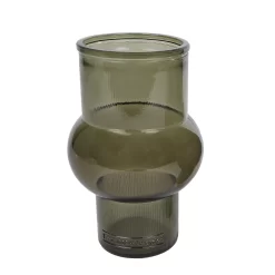 Vaas Ring Licht/mat Groen Glas 10x10x17cm