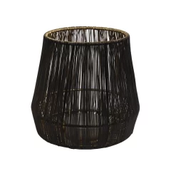 Draadlantaarn M Zwart/goud 15x15x15cm