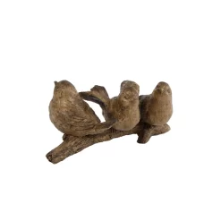 Sculptuur 3 Vogels Op Tak 14x7 Cm