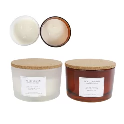 Kaars Scent L Met 3 Lonten 13x13x8cm Assorti