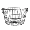 Mand Jill Grijs Metaal Rond 28x28x18cm