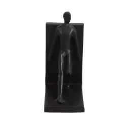 Boekensteun Sculptuur Push Zwart Metaal 23x7x 15,5cm -NL-Huis & Thuis 161 3480 3 1