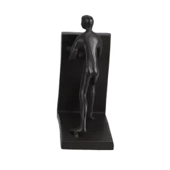 Boekensteun Sculptuur Push Zwart Metaal 23x7x 15,5cm -NL-Huis & Thuis 161 3480 4 1