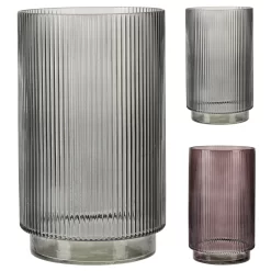 Vaas Glas 15x25 Cm 2 Assorti