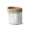 Sizo Juten - Plantenzak - Opbergmand Ø15 Cm Wit