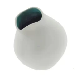 Vaas Keramiek 9 Cm Wit/blauw