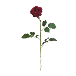 Kunstbloem Roos Rood 65 Cm