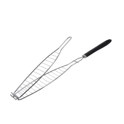 BBQ Visgrill Chroom 58 Cm Zwart