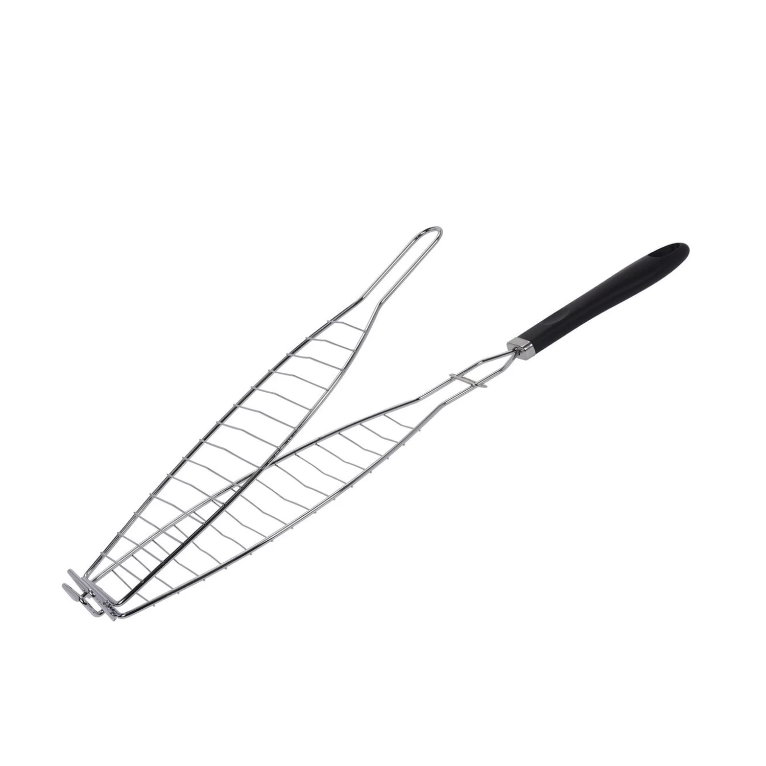 BBQ Visgrill Chroom 58 Cm Zwart 1 BBQ Visgrill Chroom 58 Cm Zwart