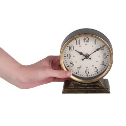 Klok Rond Caroline S Metaal 13x6,5x15cm -NL-Huis & Thuis 193afbb1bd3f0d1152ee7f5063f81b62