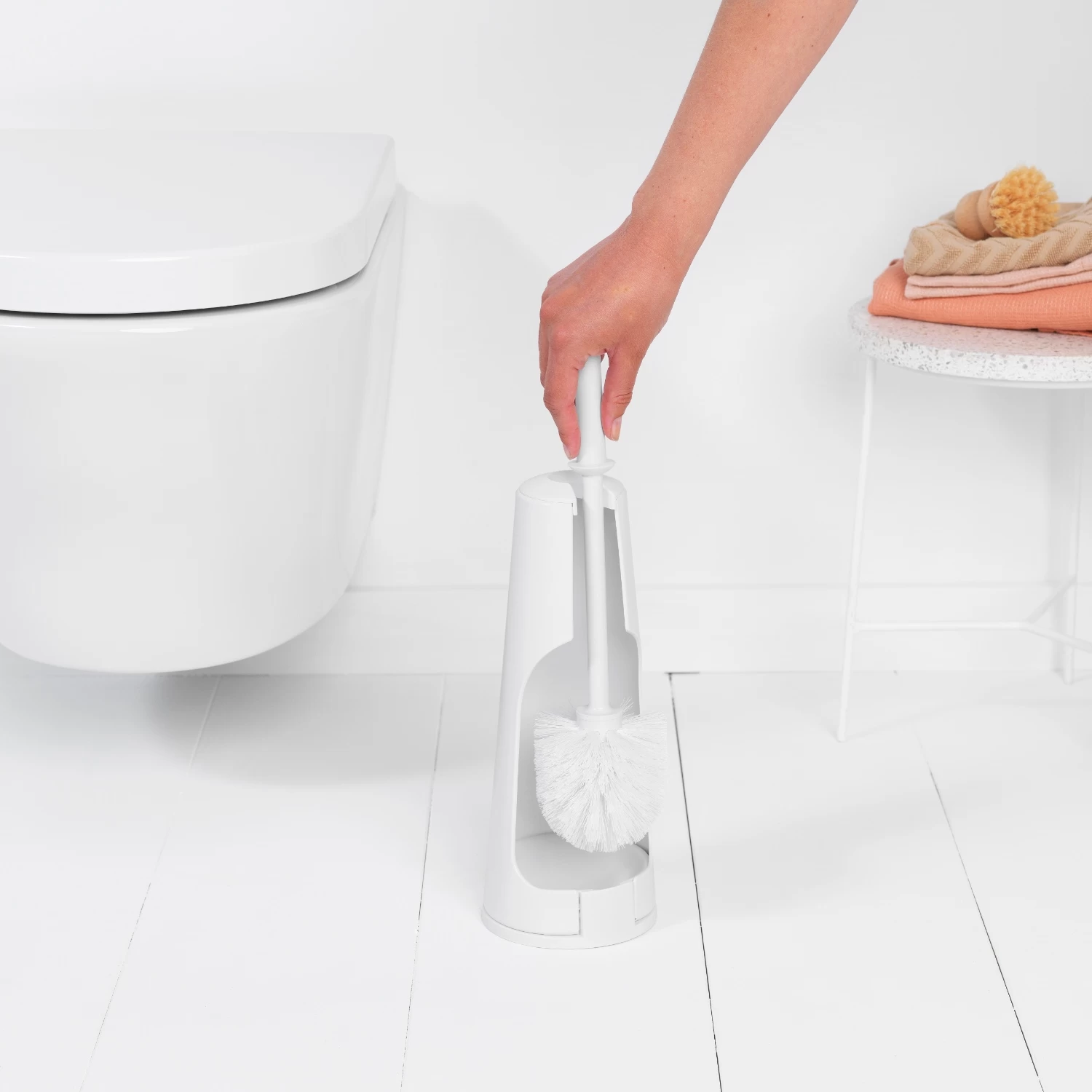Brabantia ReNew Toiletborstel Met Houder White 2 Brabantia ReNew Toiletborstel Met Houder White - Afbeelding 2