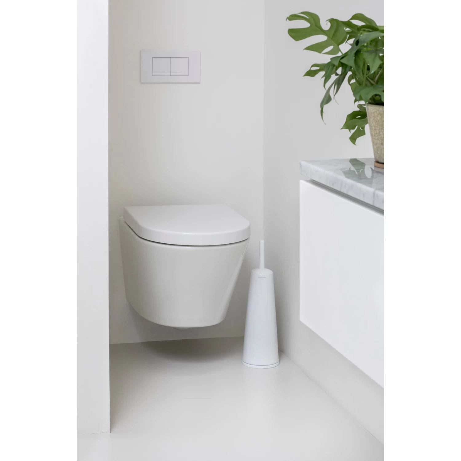 Brabantia ReNew Toiletborstel Met Houder White 5 Brabantia ReNew Toiletborstel Met Houder White - Afbeelding 5