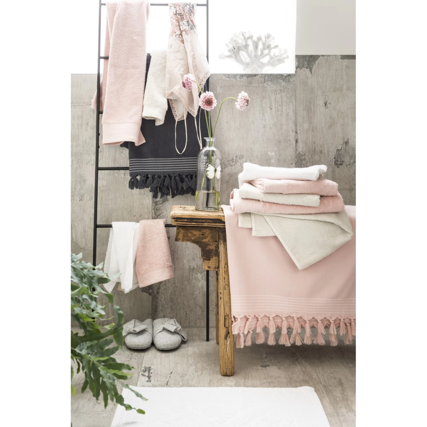 Walra Handdoek 100x50 Cm Roze 4 Walra Handdoek 100x50 Cm Roze - Afbeelding 4