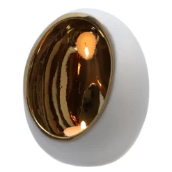 Theelichthouder Pim Large Goud/wit Aardewerk 11,5x15 Cm -NL-Huis & Thuis 361366cc0dd95ba96ea35e9375e40a88
