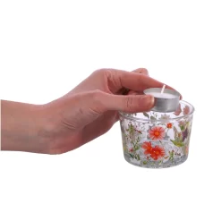 Theelichthouder Flowers Maxi Helder/gemixtekleuren 8,5x8,5x6cm -NL-Huis & Thuis 424ecf99d64b82f5b135f6efaf25c1a7