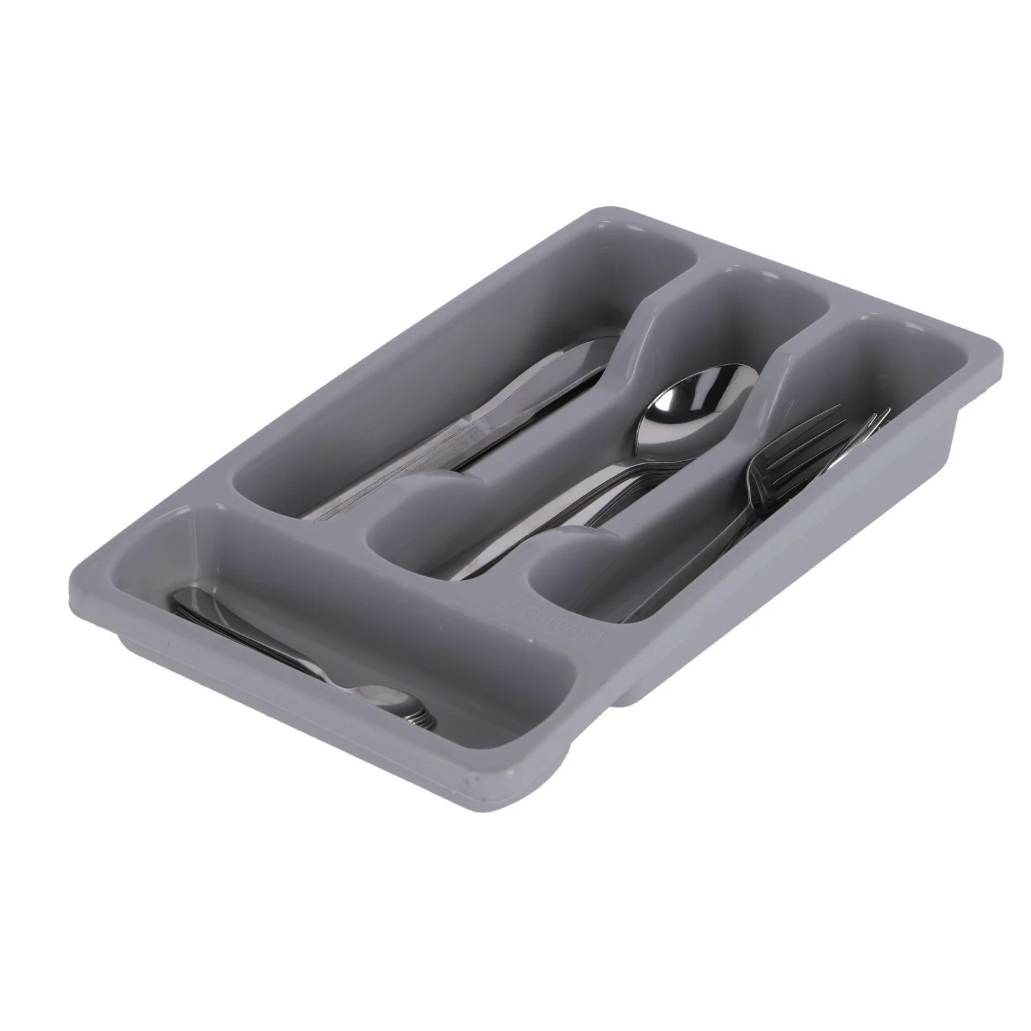 Curver Bestekbak 4 Vakken Grijs 5 Curver Bestekbak 4 Vakken Grijs - Afbeelding 5