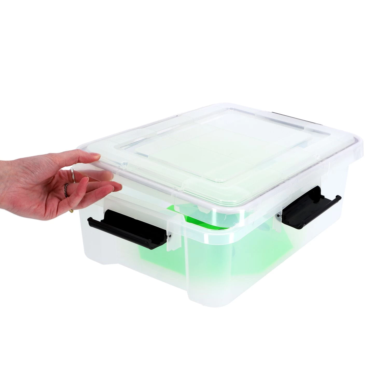 Iris Airtight Box 10l Transparant 30x40x15 Cm 4 Iris Airtight Box 10l Transparant 30x40x15 Cm - Afbeelding 4