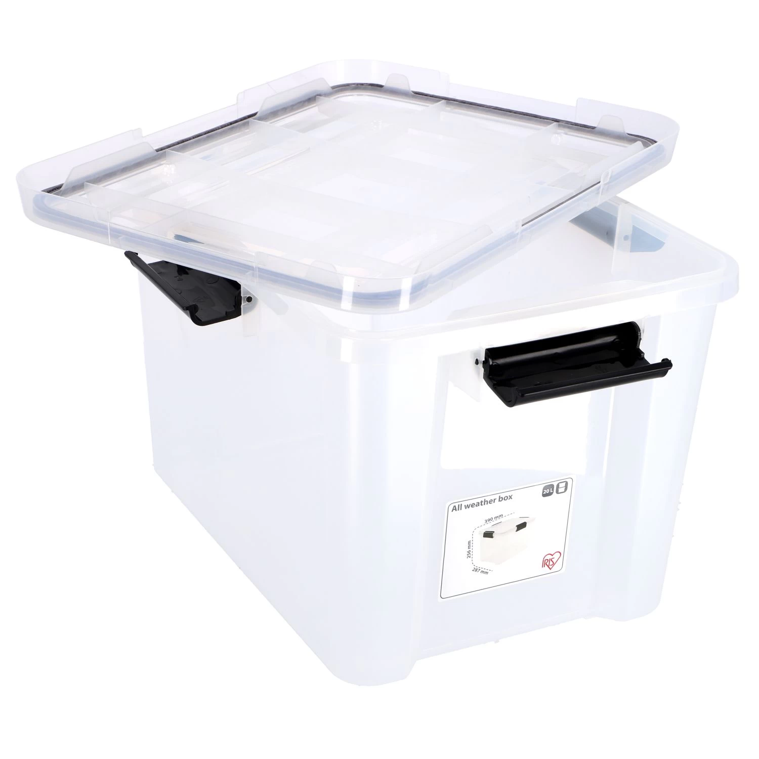 Iris Airtight Box 28l Transparant 40x30x25 Cm 2 Iris Airtight Box 28l Transparant 40x30x25 Cm - Afbeelding 2