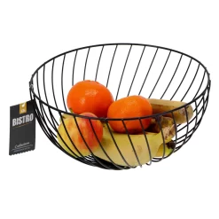 Fruitmand Metaal Zwart 25x12 Cm -NL-Huis & Thuis b3cf8ece747dc26d8d4722a120a5f496