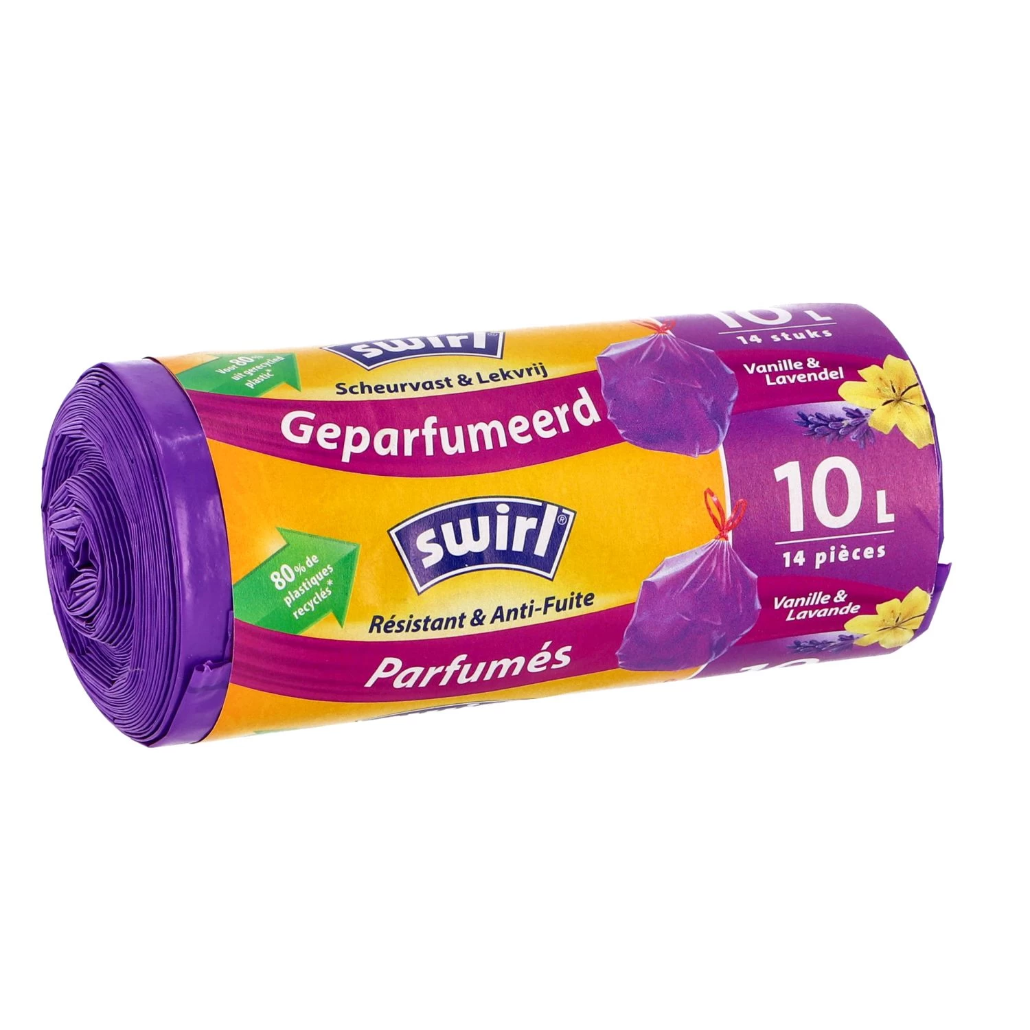 Swirl Pedaalemmerzak Trekband Geparfumeerd 10L14 Stuks 2 Swirl Pedaalemmerzak Trekband Geparfumeerd 10L14 Stuks - Afbeelding 2