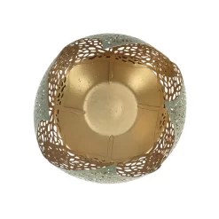 Theelichthouder Op Voet Leaf Tilia Groen/goudmetaal 10x10x21cm -NL-Huis & Thuis e5b10e0d777e863f483067d709330868