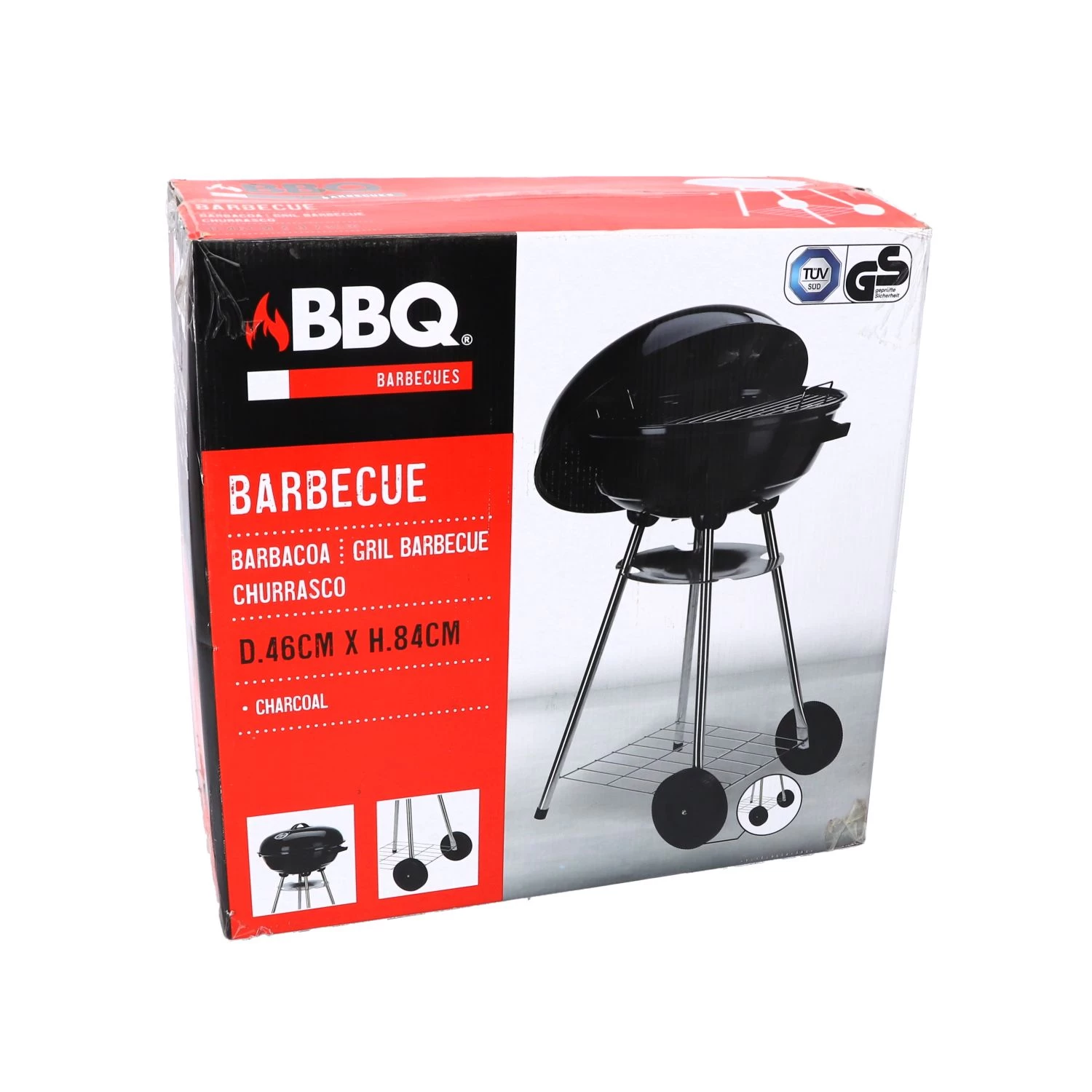 Kogelgrill Houtskoolbarbecue Op Wielen Ø46 Cm 9 Kogelgrill Houtskoolbarbecue Op Wielen Ø46 Cm - Afbeelding 9